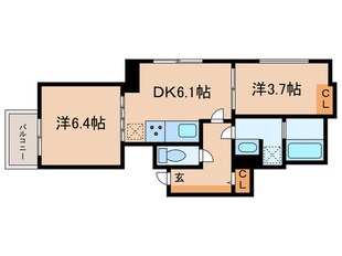 リビオメゾン都立大学の物件間取画像